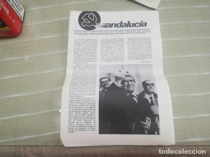 Coleccionismo de Revistas y Peri&oacute;dicos: Peri&oacute;dico del &oacute;rgano del comit&eacute; regional del partido comunista de Espa&ntilde;a 1 de enero 1977 n&uacute;mero 1
