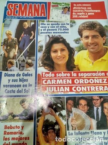 Coleccionismo de Revistas y Peri&oacute;dicos: REVISTA SEMANA 2842 3 agosto 1994 CARMINA ORD&Oacute;&Ntilde;EZ