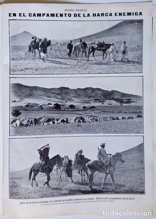 Coleccionismo de Revistas y Peri&oacute;dicos: 1912 HOJA REVISTA GUERRA DEL RIF CAMPAMENTO DE LA HARCA ENEMIGA CAMPAMENTO CABALLOS