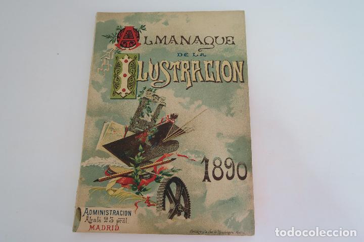 Coleccionismo de Revistas y Peri&oacute;dicos: ALMANAQUE DE LA ILUSTRACION - 1890 - TEXTOS GRABADOS -VARIEDADES