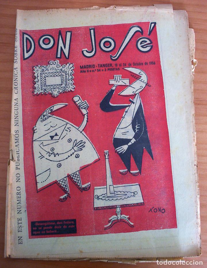 Collezionismo di Riviste e Giornali: DON JOS&Eacute; - N&Uacute;MERO 54 - A&Ntilde;O 1956