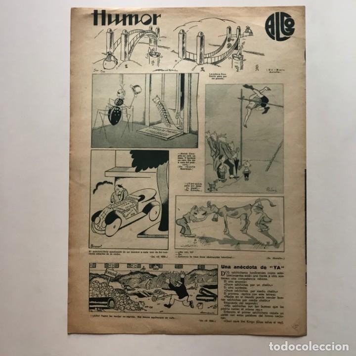 1936 Revista Algo. Ilustración popular Año VIII Núm. 339. 24,5x33,8 cm