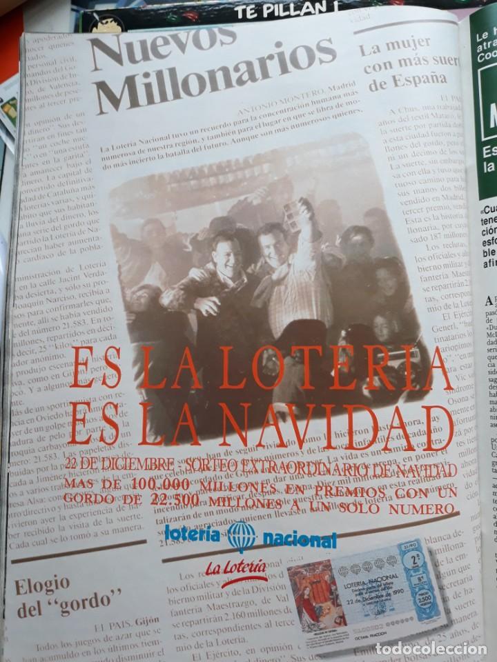 Coleccionismo de Revistas y Peri&oacute;dicos: ANUNCIO LOTERIA NACIONAL SORTEO DE NAVIDAD