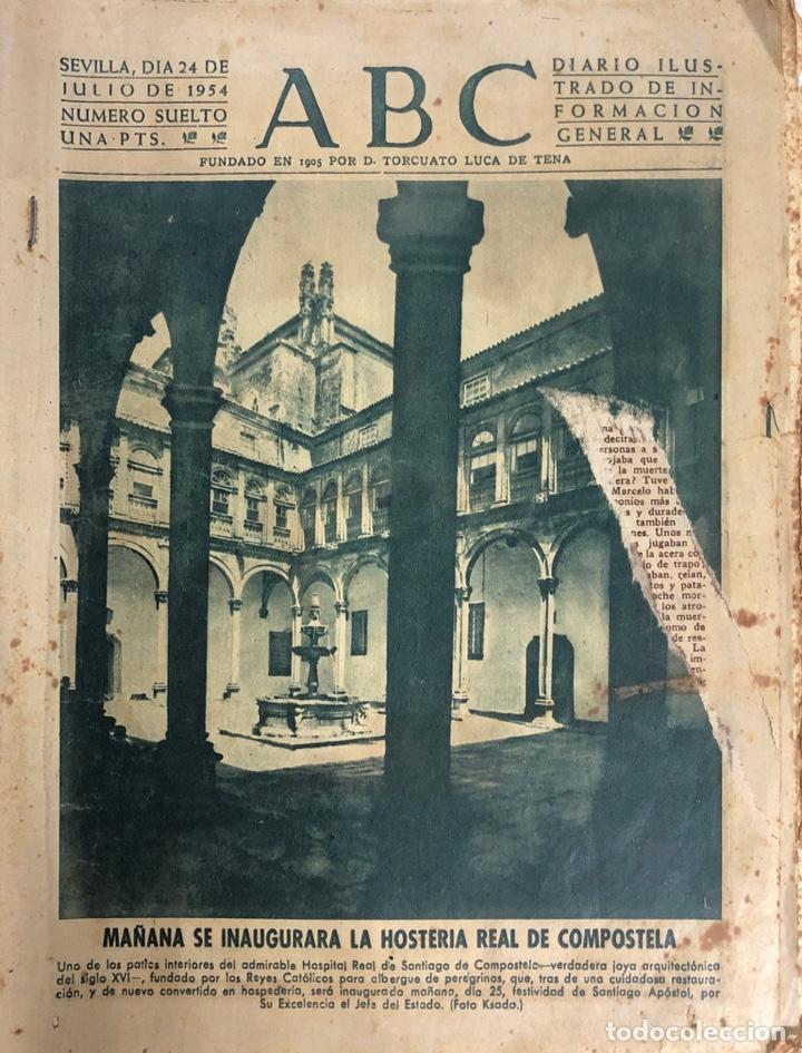 Coleccionismo de Revistas y Peri&oacute;dicos: ABC. 1905. INAUGURACION OFTERIA REAL DE COMPOSTELA.