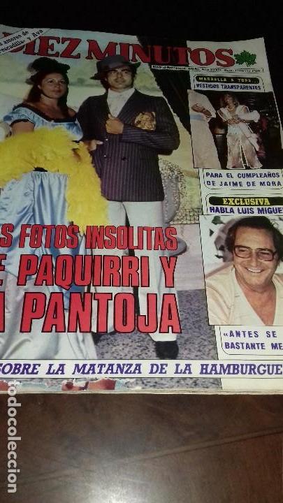 Coleccionismo de revistas y peri&oacute;dicos: ANTIGUA REVISTA 10 MINUTOS NUMERO 1719 DE 4-8-84.