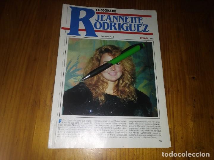 Sammeln von Zeitschriften und Zeitungen: Fasciculo revista PRONTO recetas de los FAMOSOS la cocina de CARMEN ROSSI N&deg; 9