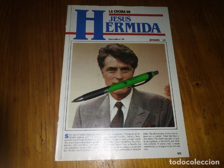Coleccionismo de Revistas y Peri&oacute;dicos: Fasciculo revista PRONTO recetas de los FAMOSOS la cocina de JESUS HERMIDA N&deg; 39