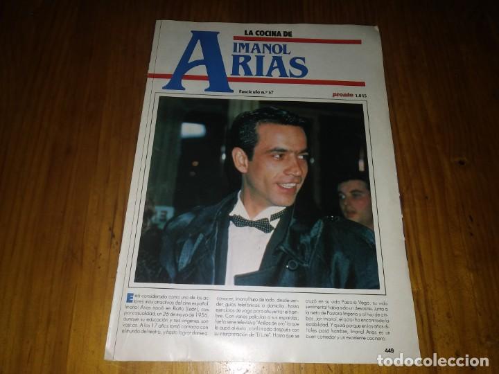 Coleccionismo de Revistas y Peri&oacute;dicos: Fasciculo revista PRONTO recetas de los FAMOSOS la cocina IMANOL ARIAS N&deg; 57