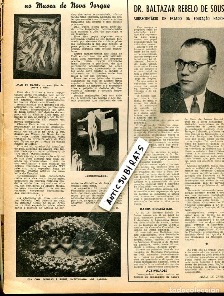 Collezionismo di Riviste e Giornali: REVISTA FLAMA A&Ntilde;O 1955 PORTUGUESA DE PORTUGAL JOYAS DE DALI OBIDOS