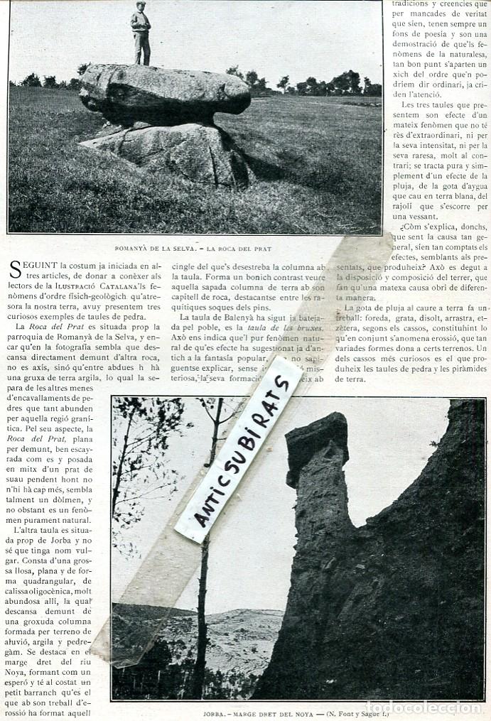 Coleccionismo de Revistas y Peri&oacute;dicos: REVISTA 1910 CATALUNYA MEGALITICA ROMANYA DE LA SELVA BALENYA BALA&Ntilde;A BALELA JORBA TAULA LES BRUIXES