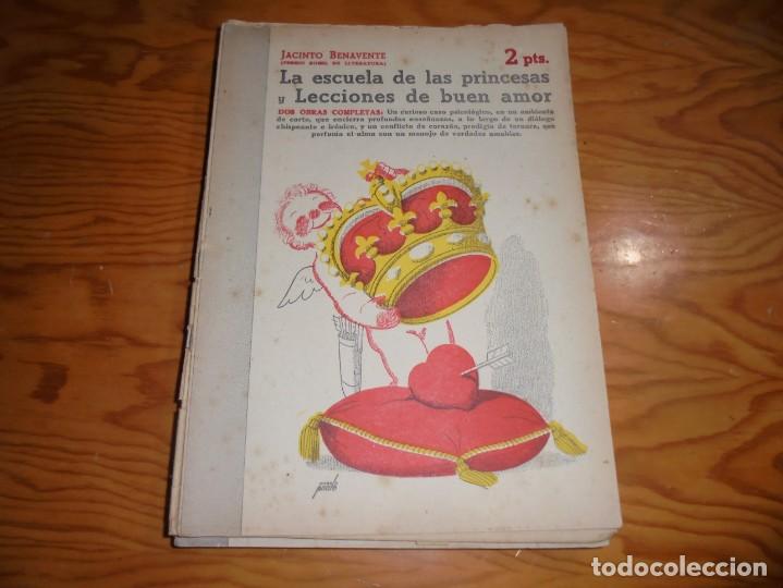 Coleccionismo de Revistas y Peri&oacute;dicos: LA ESCUELA DE LAS PRINCESAS. JACINTO BENAVENTE. NOVELA LITERARIA, N&ordm; 967. 1949. MANOLO PRIETO