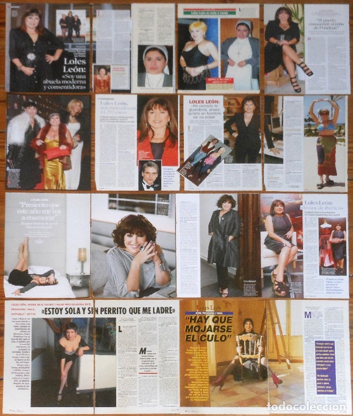Coleccionismo de Revistas y Peri&oacute;dicos: LOLES LEON coleccion prensa 1980s/00s 22 fotos spanish actress cine espa&ntilde;ol revista