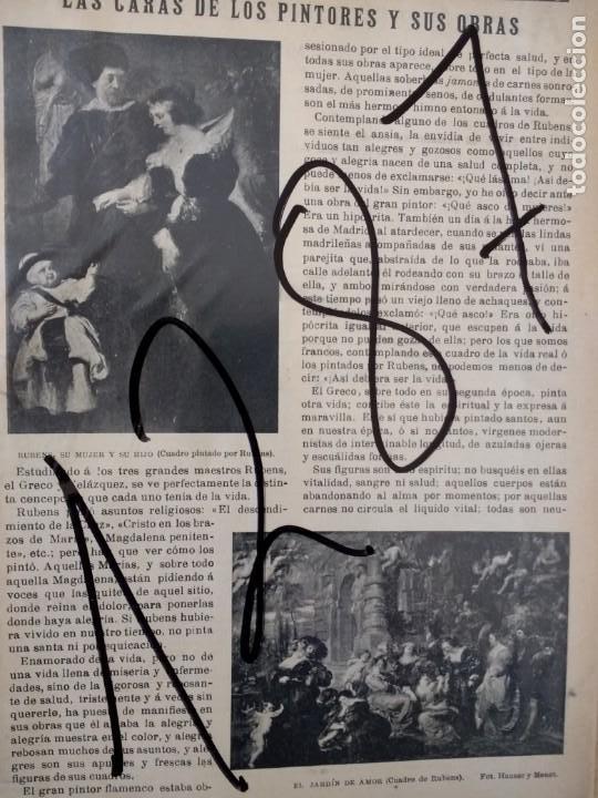 Sammeln von Zeitschriften und Zeitungen: PINTURA. RUBENS. EL GRECO. VELAZQUEZ. 1903.