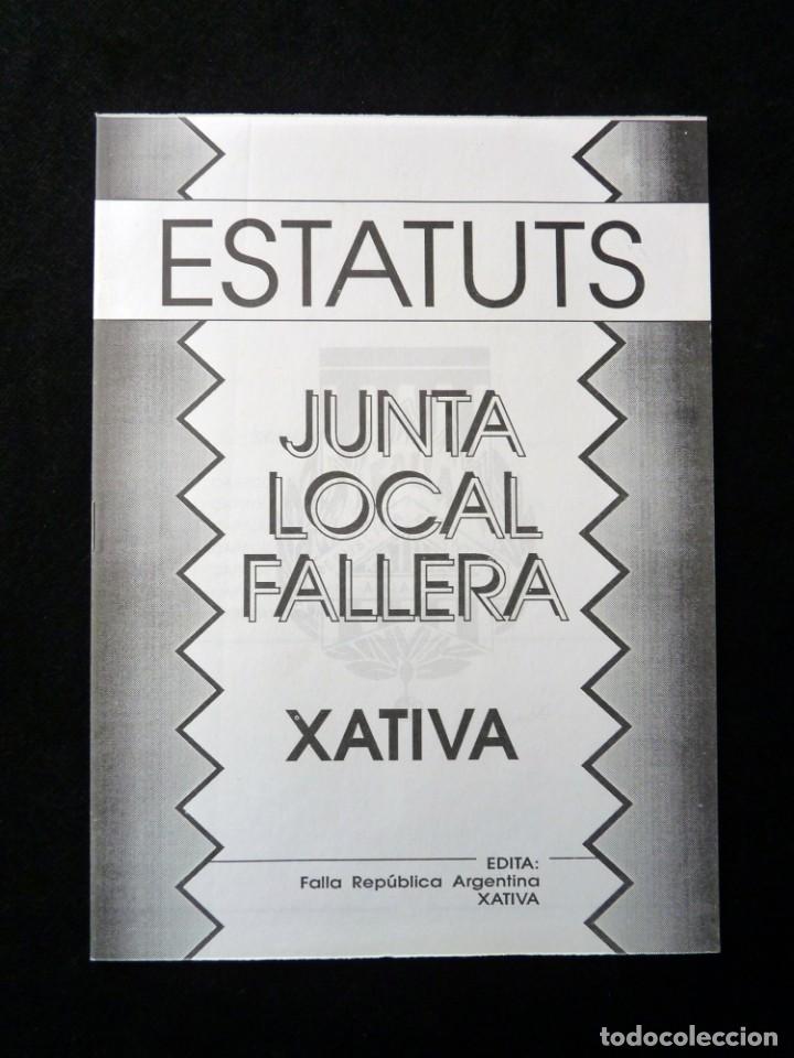 Collection Magazines and Newspapers: ESTATUTS JUNTA LOCAL FALLERA. X&Agrave;TIVA, 1990. FALLAS. NUEVO