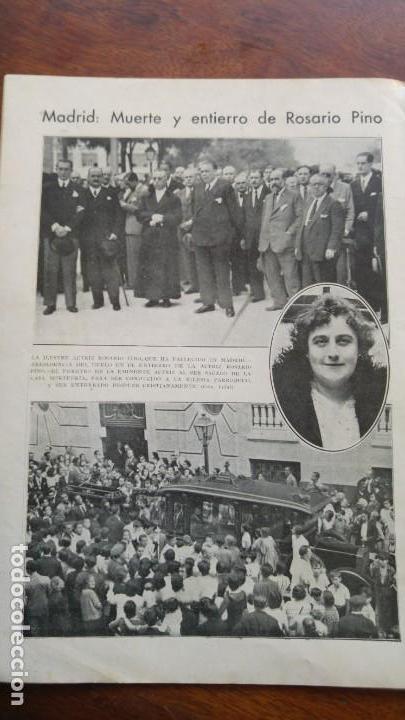 Collection Magazines and Newspapers: ROSARIO PINO JATIVA CASPE CANALS GODELLA CASCANTE VILLARREAL URRECHUA EDUARDO ARQUEDAS MUSICO 1933
