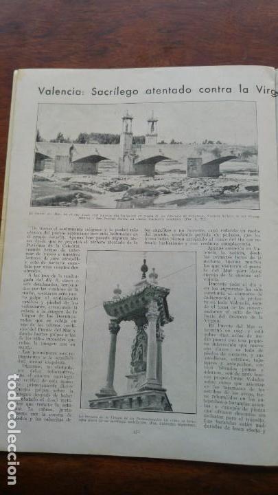 Colecionismo de Revistas e Jornais: VALENCIA PUENTE DEL MAR ATENTADO GIRONELLA BILBAO SAN ANTON IGLESIA ORFEO VALENCIA MOYA A&Ntilde;O 1933