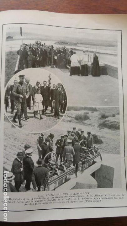 Colecionismo de Revistas e Jornais: VIAJE ALFONSO XIII ANDALUCIA MALAGA PANTANO EL CHORRO AGUA-LORA MADRES VIEJAS 3 HOJAS A&Ntilde;O 1921