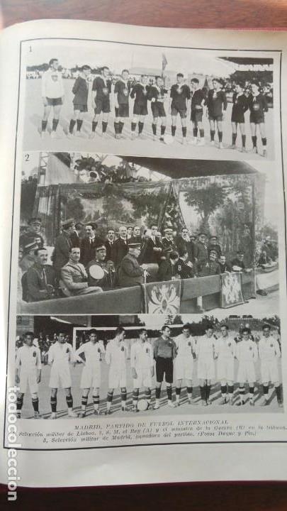 Collezionismo di Riviste e Giornali: ALFONSO XIII MADRID PARTIDO DE FUTBOL MILITAR INTERNACIONAL SELECCION MILITAR MADRID HOJA A&Ntilde;O 1921