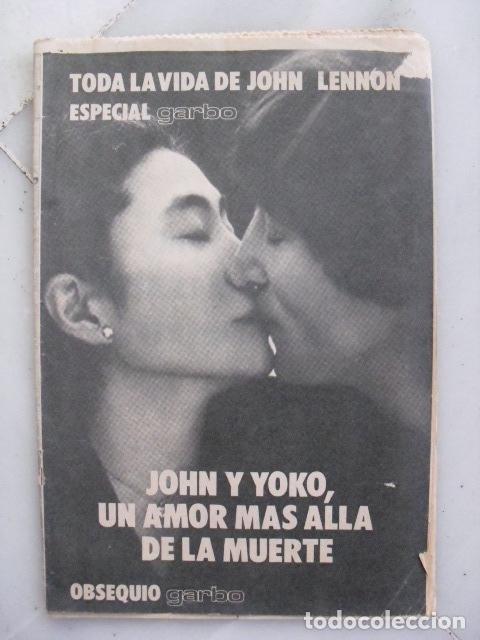 Coleccionismo de Revistas y Peri&oacute;dicos: TODA LA VIDA DE JOHN LENNON ESPECIAL GARBO.
