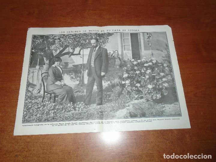 Coleccionismo de Revistas y Peri&oacute;dicos: RETAL 1912 LOS SE&Ntilde;ORES DE MOSS&Oacute; EN SU CASA DE TOTANA (MURCIA). JACINTO BENAVENTE