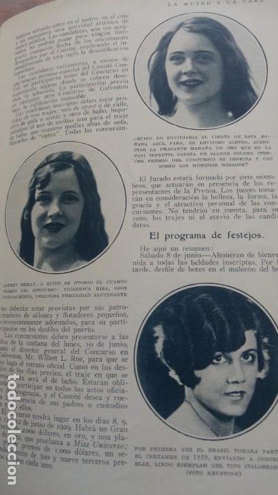 Coleccionismo de revistas y peri&oacute;dicos: CONCURSO INTERNACIONAL DE BELLEZA DE GALVESTON TEJAS ESTADOS UNIDOS 4 HOJAS A&Ntilde;O 1929