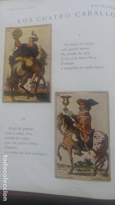 Coleccionismo de Revistas y Peri&oacute;dicos: REFRANERO DE FORTUNA.LOS 4 CABALLOS DEL NAIPE ESPA&Ntilde;OL 2 HOJAS A&Ntilde;O 1929