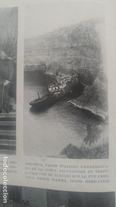 Collezionismo di Riviste e Giornali: MENORCA VAPOR ITALIANO EMBARRANCADO EN LA COSTA 1 HOJA A&Ntilde;O 1929