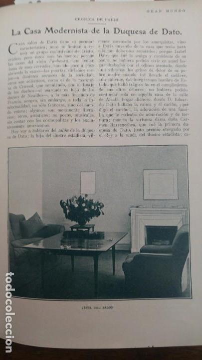 Colecionismo de Revistas e Jornais: LA CASA MODERNISTA DE LA MARQUESA DE DATO PARIS 3 HOJAS A&Ntilde;O 1929