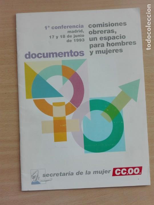 Coleccionismo de Revistas y Peri&oacute;dicos: REVISTA 1993 - DOCUMENTOS CC.OO. SECRETARIA MUJER - 1&ordm; CONFERENCIA HOMBRE MUJERES - 26PG 100GR