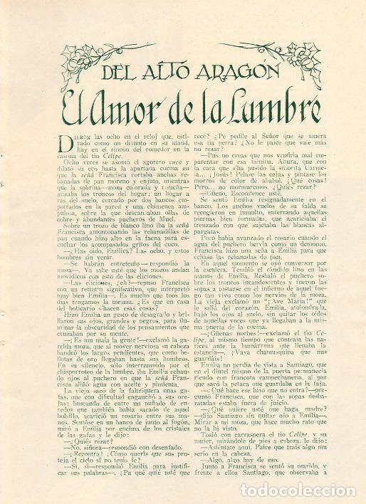 Coleccionismo de revistas y peri&oacute;dicos: Del alto Arag&oacute;n: el amor de la lumbre / Ignacio Claver ; dibujo de Cobos -1933