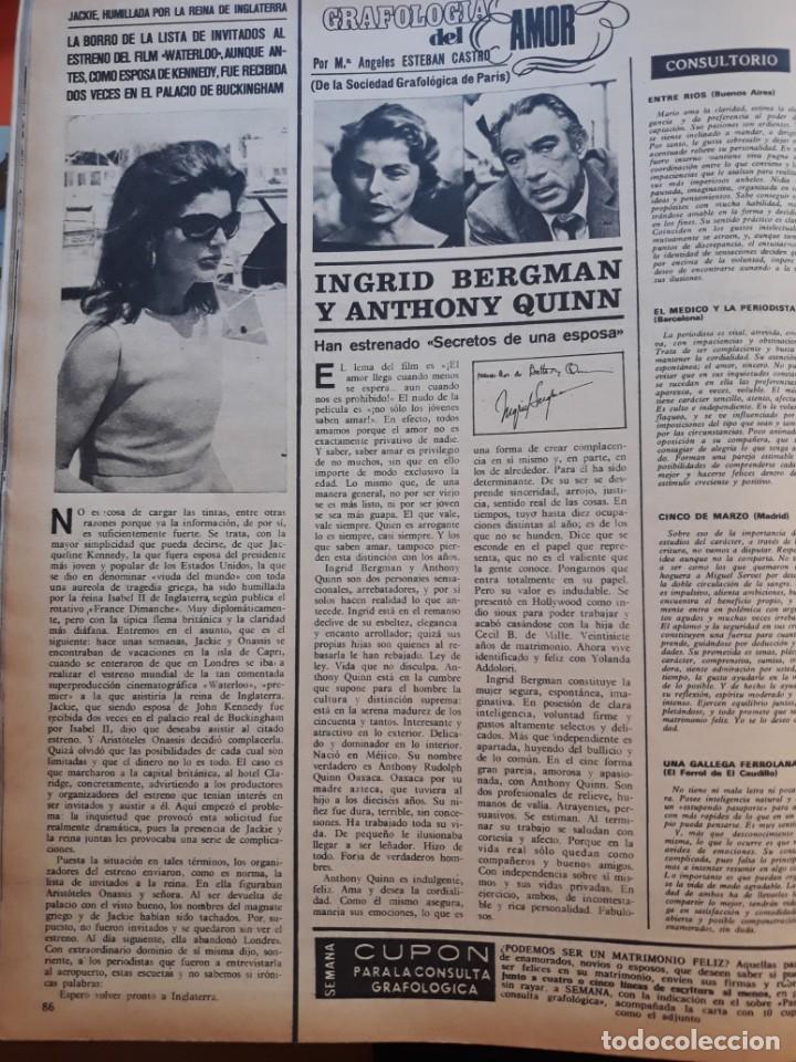 Collection Magazines and Newspapers: jacqueline kennedy jackie onassis INGRID BERMAN ANTHONY QUINN
