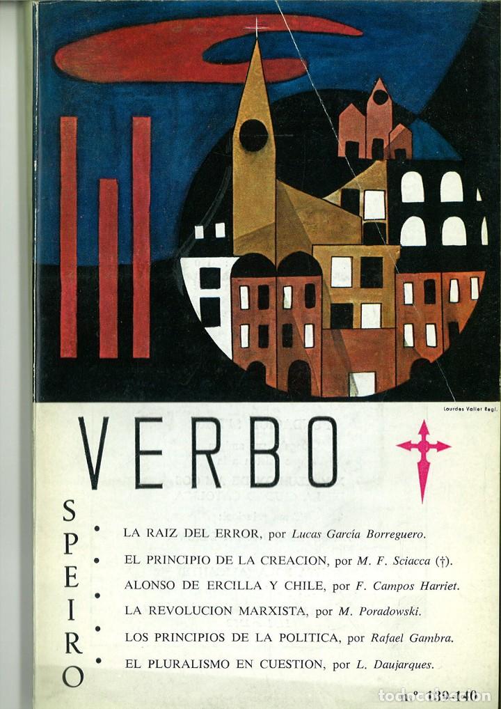 Coleccionismo de Revistas y Peri&oacute;dicos: VERBO. REVISTA DE FORMACI&Oacute;N C&Iacute;VICA Y DE ACCI&Oacute;N CULTURAL , SEG&Uacute;N EL DERECHO NATURAL Y CRISTIANO.