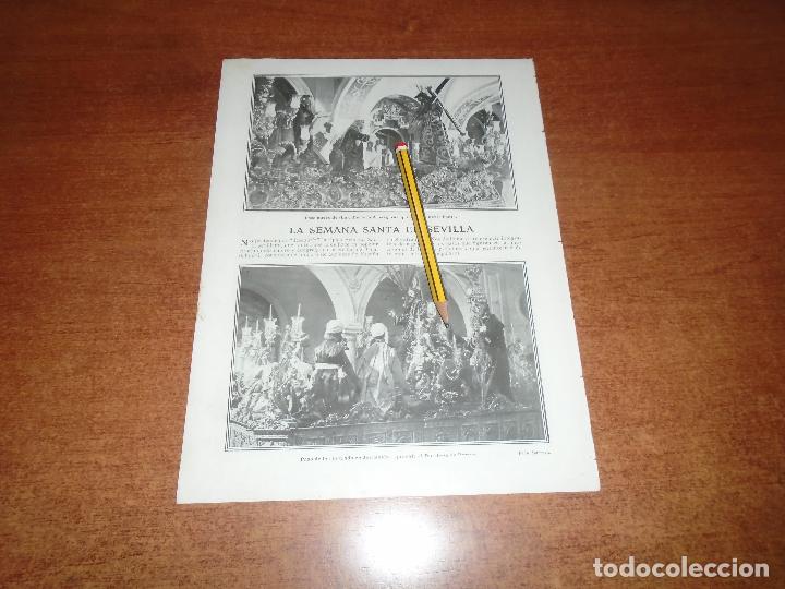 Collezionismo di Riviste e Giornali: RETAL 1911 SEVILLA: SEMANA SANTA CALLE DE LA AMARGURA. ENTRADA EN JERUSAL&Eacute;N. CRISTO DE LA CARRETER&Iacute;A