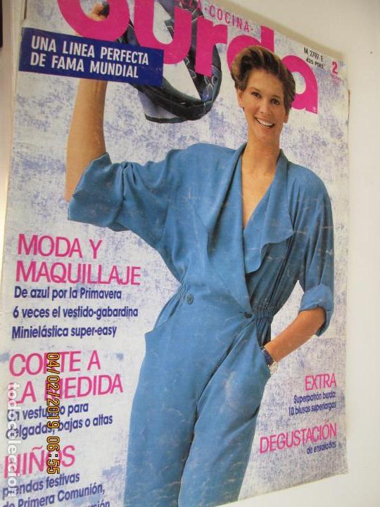 burda revista , febrero 1991 , moda y maquillaj - Compra venta en  todocoleccion
