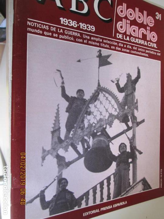 Coleccionismo de Revistas y Peri&oacute;dicos: ABC DOBLE DIARIO DE LA GUERRA CIVIL - 1936-1939 N&ordm; 31 EDITORIAL PRENSA ESPA&Ntilde;OLA