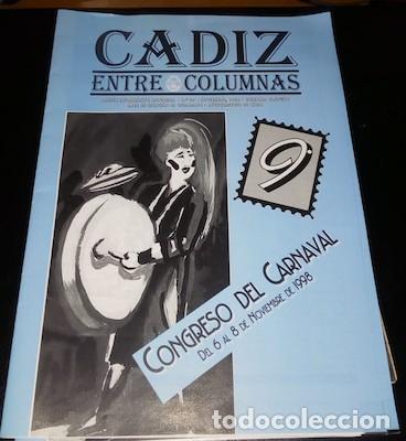Coleccionismo de Revistas y Peri&oacute;dicos: BOLET&Iacute;N INFORMATIVO MUNICIPAL C&Aacute;DIZ ENTRE COLUMNAS, N&ordm; 29, CONGRESO DEL CARNAVAL 1998