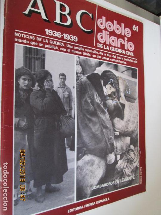 Coleccionismo de Revistas y Peri&oacute;dicos: ABC DOBLE DIARIO DE LA GUERRA CIVIL - 1936-1939 N&ordm; 61  EDITORIAL PRENSA ESPA&Ntilde;OLA