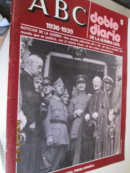 Coleccionismo de Revistas y Peri&oacute;dicos: ABC DOBLE DIARIO DE LA GUERRA CIVIL - 1936-1939 N&ordm; 5  EDITORIAL PRENSA ESPA&Ntilde;OLA