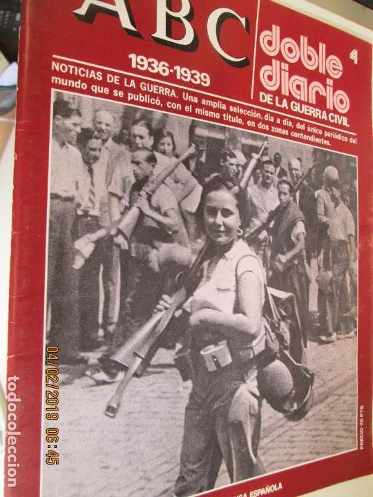 Coleccionismo de Revistas y Peri&oacute;dicos: ABC DOBLE DIARIO DE LA GUERRA CIVIL - 1936-1939 N&ordm; 4  EDITORIAL PRENSA ESPA&Ntilde;OLA
