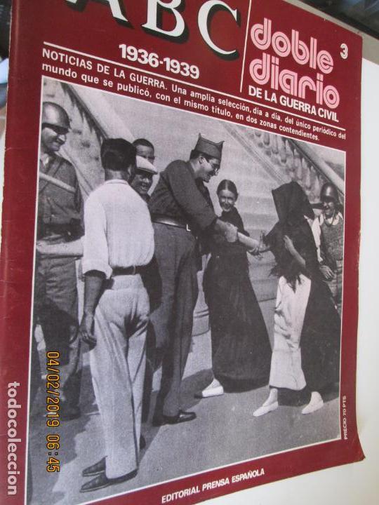 Coleccionismo de Revistas y Peri&oacute;dicos: ABC DOBLE DIARIO DE LA GUERRA CIVIL - 1936-1939 N&ordm; 3  EDITORIAL PRENSA ESPA&Ntilde;OLA