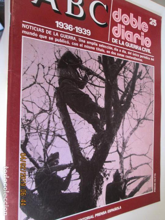 Coleccionismo de Revistas y Peri&oacute;dicos: ABC DOBLE DIARIO DE LA GUERRA CIVIL - 1936-1939 N&ordm; 25 EDITORIAL PRENSA ESPA&Ntilde;OLA