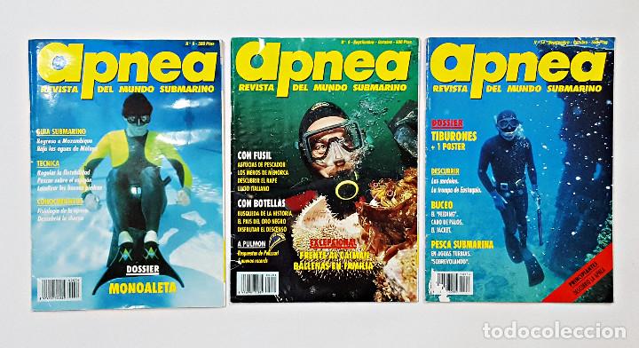 Coleccionismo de revistas y peri&oacute;dicos: Lote de 3 revistas APNEA N&ordm; 6, 8 Y 14..
