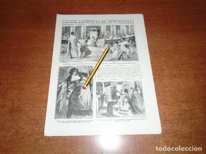 Coleccionismo de Revistas y Peri&oacute;dicos: RETAL 1910 CUADROS ENRIQUE SIMONET PALACIO JUSTICIA BARCELONA. ANDR&Eacute;S LARRAGA. SAN SEBASTI&Aacute;N AVIADOR