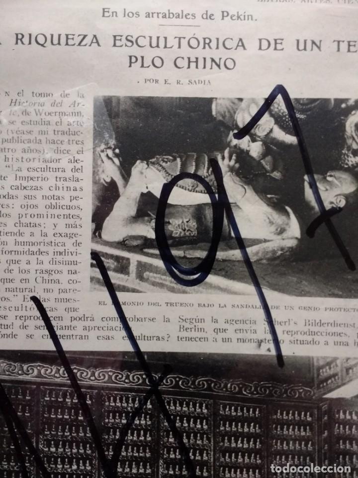 Colecionismo de Revistas e Jornais: ARTE CHINO.  TEMPLOS.  ESCULTURAS. SADIA.  FOTOS  ORTIZ.  1928.
