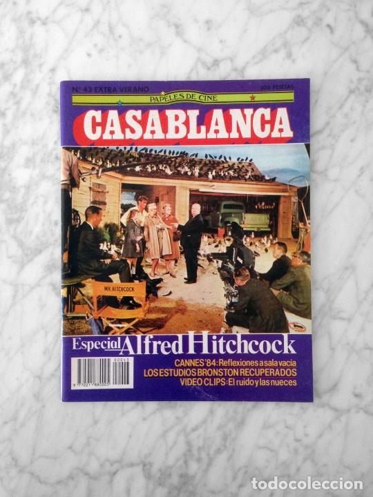 Collectionnisme de Revues et Journaux: PAPELES DE CINE CASABLANCA - 1984 - ESPECIAL HITCHCOCK, CANNES, LUIS CIGES, INDIANA JONES