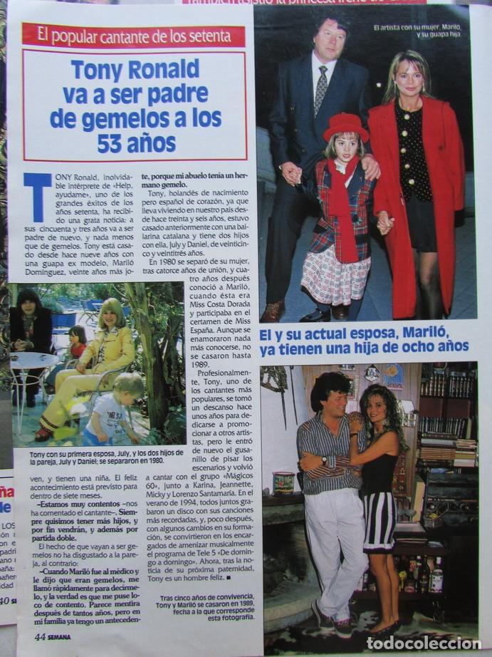 Coleccionismo de Revistas y Peri&oacute;dicos: RECORTE REVISTA SEMANA N&ordm; 3040 1998 TONY RONALD