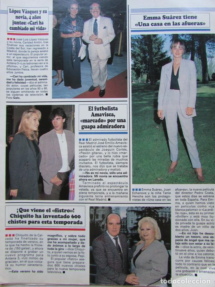 Coleccionismo de Revistas y Peri&oacute;dicos: RECORTE REVISTA SEMANA N&ordm; 2902 1995 CHIQUITO DE LA CALZADA, EMMA SUAREZ, AMAVISCA, LETICIA SABATER