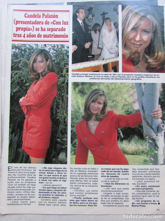 Coleccionismo de Revistas y Peri&oacute;dicos: RECORTE REVISTA SEMANA N&ordm; 2902 1995 CANDELA PALAZON.