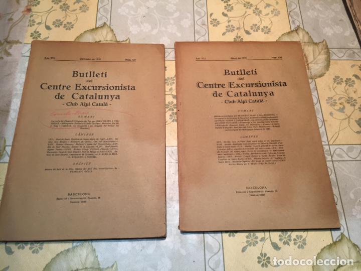 Sammeln von Zeitschriften und Zeitungen: Antiguos 2 bolet&iacute;n butllet&iacute; del centre excursionista de Catalunya Club Alp&iacute; Catal&agrave; a&ntilde;o 1931