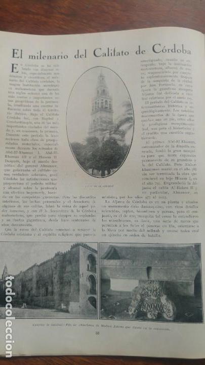 Coleccionismo de revistas y peri&oacute;dicos: CALIFATO CORDOBA MA&Ntilde;ARIA CULTIVO TE JAVA ESCOMBRERAS CARTAGENA SAN SEBASTIAN REVISTA 1929